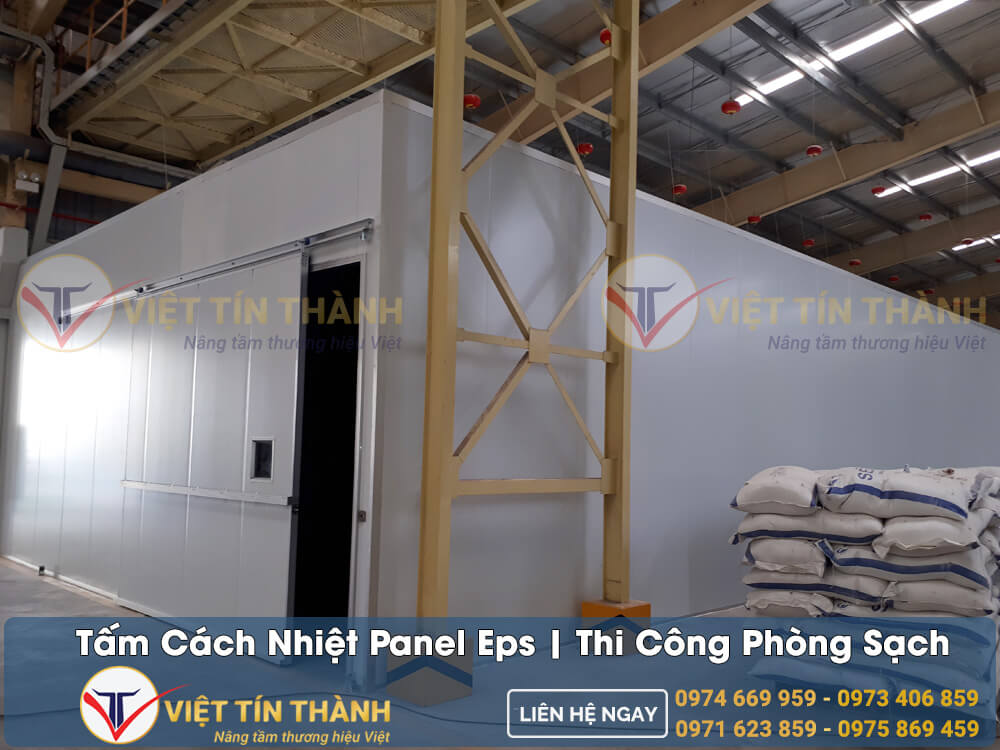 đơn giá tấm panel eps trong thi công phòng sạch